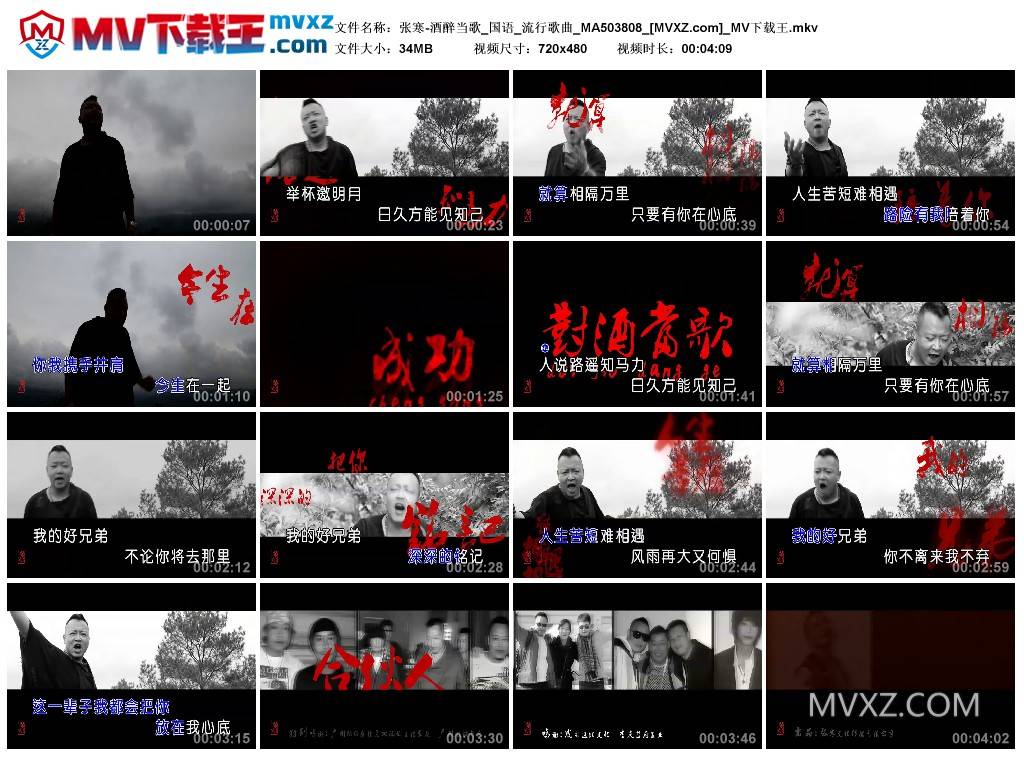 张寒-酒醉当歌_国语_流行歌曲_MA503808